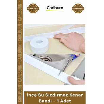 #Bant Mutfak Banyo Lavabo Ocak Kenarı Kendinden Yapışkanlı Esnek İnce Su Sızdırmaz Kenar Bandı - 1 Adet