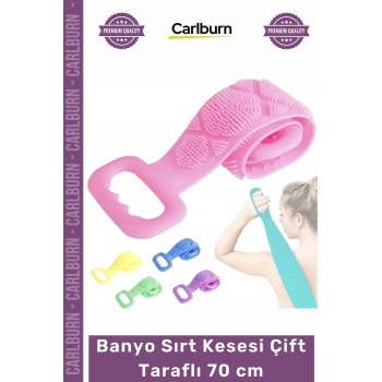 #BanyoKesesi Silikon Esnek Sağlıklı Masaj Etkili Kir Temizleyici Banyo Sırt Kesesi Çift Taraflı 70 cm