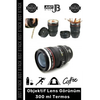 #Bardak Objektif Lens Görünüm Çelik Kahve Çay Hediye Sevgili Paslanmaz Çelik Termos Mug Bardak 300ml