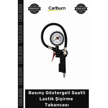 #Pompa Profesyonel Dayanıklı Kompresör Aparatı Basınç Göstergeli Saatli Lastik Şişirme Tabancası