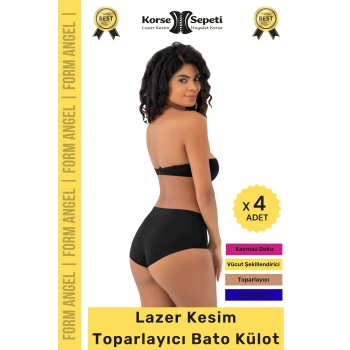 #BatoKülot Karın Basen Toparlayıcı Kaymaz İz Yapmaz Lazer Kesim Toparlayıcı Bato Külot - 4 Adet