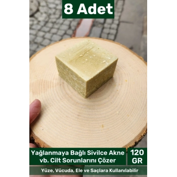 #bitkiselsabun %100 Doğal Güzel Kokulu El Yüz Saç Vücut Orijinal Bitkisel Defne Sabun 120g - 8 Adet