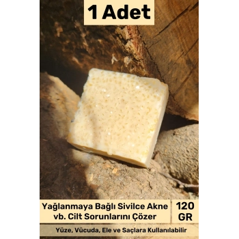 #bitkiselsabun %100 Doğal Güzel Kokulu El Yüz Saç Vücut Orijinal Bitkisel Pirinç Sabun 120g - 1 Adet