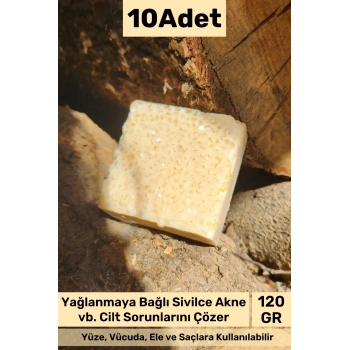 #bitkiselsabun %100 Doğal Güzel Kokulu El Yüz Saç Vücut Orijinal Bitkisel Pirinç Sabun 120g -10 Adet