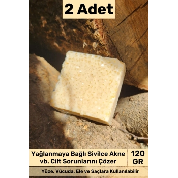 #bitkiselsabun %100 Doğal Güzel Kokulu El Yüz Saç Vücut Orijinal Bitkisel Pirinç Sabun 120g - 2 Adet