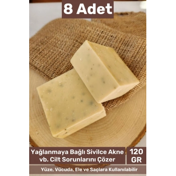 #bitkiselsabun %100 Doğal Güzel Kokulu El Yüz Saç Vücut Orijinal Bitkisel Sidr Sabun 120g - 8 Adet