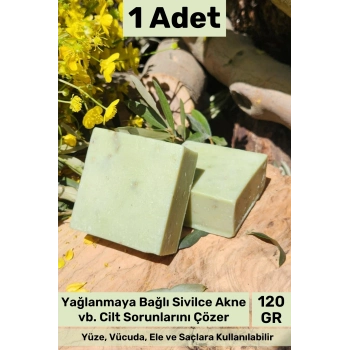 #bitkiselsabun Doğal Güzel Kokulu El Yüz Saç Vücut Orijinal Bitkisel Çay Ağacı Sabunu 120g - 1 Adet