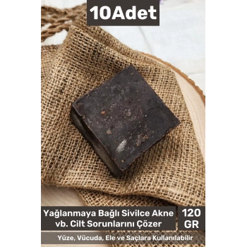 #bitkiselsabun Güzel Kokulu El Yüz Saç Vücut Orijinal Bitkisel Ardıç Katranı Sabunu 120g - 10 Adet