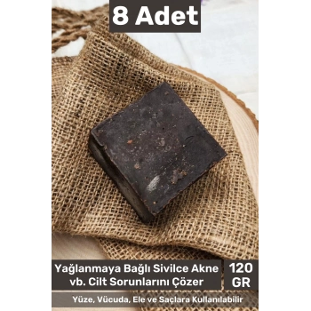 #bitkiselsabun Güzel Kokulu El Yüz Saç Vücut Orijinal Bitkisel Ardıç Katranı Sabunu 120g - 8 Adet