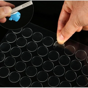 #MontajMacunu Güçlü Çift Taraflı Şeffaf Nano Adsorpsiyon Teknoloji Tak-Çıkar 40 Adet Montaj Macunu