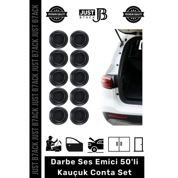 #DarbeEmici Kaliteli Yapışkanlı Araba Kaput Araç Bagaj Kapısı Darbe Ses Emici 50li Kauçuk Conta Set