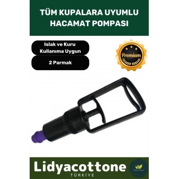 Dayanıklı Hacamat Pompası Özel Üretim Tüm Kupalara Uyumlu 2 Parmak Islak Kuru Kullanıma Uygun