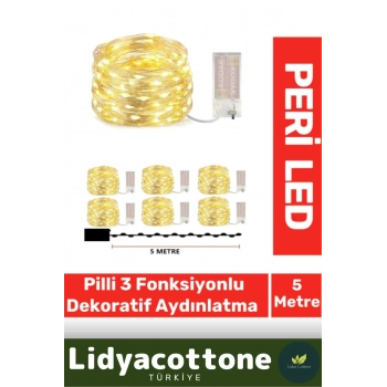 Özel Üretim Pedi Led Işıklandırma Dekoratif Aydınlatma Yeni Yıl Yılbaşı Çam Ağacı Ev Süsleme 5 Metre