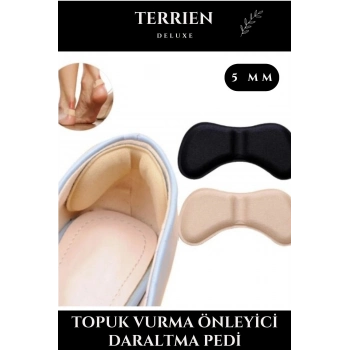 Deluxe Seri Ayakkabı Topuk Vurma Önleyici ve Daraltma Pedi 5mm Unisex Konforlu Destek Pratik Etkili