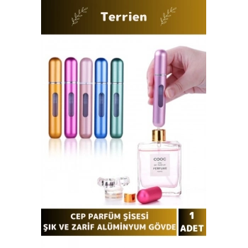 Deluxe Seri Minimal Kullanışlı Taşınabilir Şık Zarif Alüminyum Doldurulabilir Cep Parfüm Şişesi