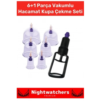 Deluxe Series Selülit Çatlak Giderici Vakumlu Masaj Aleti 6lı Kupa Hacamat Seti