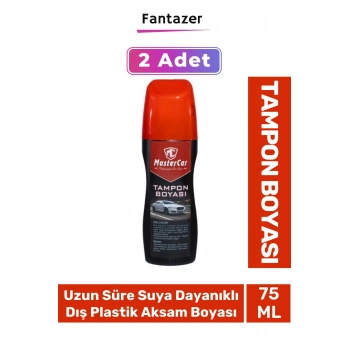 Deluxe Uzun Süre Suya Dayanıklı Eskimiş Kauçuk Yüzey Dış Plastik Aksam Siyah Tampon Boyası 2 Adet