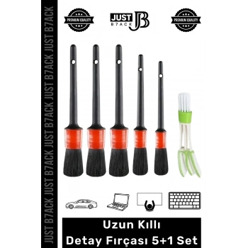 #DetayFırçası Farklı Boy Islak Kuru Otomobil Oto Araç Araba Klima Temizlik Detay Fırçası 5+1 Set