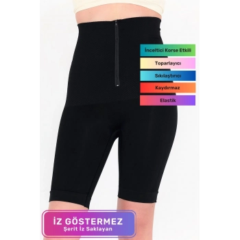 Doğum Sonrası Şekillendirici İz Göstermeyen Sıkılaştırıcı Kadın Fermuarlı Toparlayıcı Klasik Korse