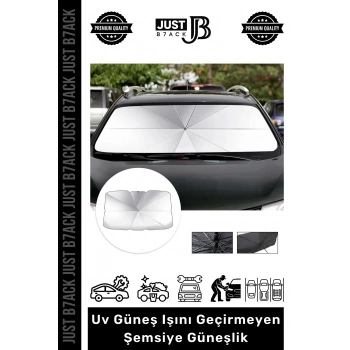 #Güneşlik Titanyum Gümüş Kaplama Çantalı UV Geçirmez Güçlü Dayanıklı Araç İçi Cam Şemsiye Güneşlik
