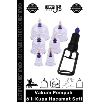#HacamatSeti Vakum Pompalı Selülit Çatlak Giderici Masaj Aleti Alternatif Tıp 6lı Kupa Hacamat Seti