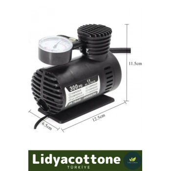 Hava Kompresörü Araba Araç Oto Lastik Şişirme Hava Pompası Taşınabilir