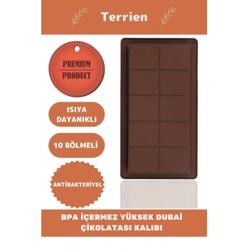 Home Serisi Bpa İçermez Esnek Dayanıklı Yüksek Isı Dayanıklı 1 Adet Dubai Çikolata Silikon Kalıbı