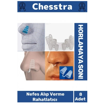 Horlama Azaltıcı Fazla Oksijen Nefes Alıp Verme Rahatlatıcı Uyku Önleyici Burun Delik Aparatı 8 Adet