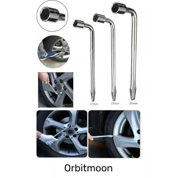 İstavroz Çelik 1.Kalite Nikelajlı 19mm Numara Bijon Sökme Anahtarı Tek Kol Pipo Garantili