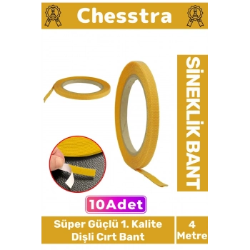 İz Bırakmayan Süper Güçlü Kendinden Yapışkanlık Ahşap 1. Kalite Sineklik Yedek 4mt Cırt Bant 10 Adet