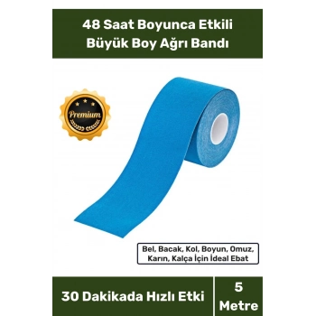 Kas Eklem Bel Bacak Kol Boyun Sırt Omuz Karın Kalça Ağrı IsıI Bandı Yüksek Kalite 5cm x 5m