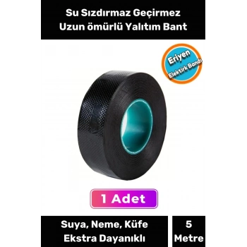 Kauçuk Yalıtım Bandı Özel Su Geçirmez Sızdırmaz Yanmaz Ekstra Güçlü Yapışkanlı Eriyen
