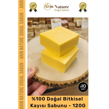 #kayısı Güzel Kokulu El Yüz Saç Vücut Orijinal Bitkisel %100 Doğal Kayısı Sabunu 120g - 10 Adet