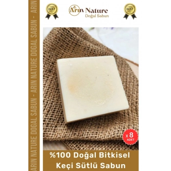 #keçisütlü %100 Doğal Güzel Kokulu El Yüz Saç Vücut Orijinal Bitkisel Keçi Sütlü Sabunu 120g 8 Adet