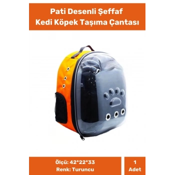 Kedi Taşıma Çantası Geniş Fermuarlı Hava Alabilen Fileli El Ve Sırt Çantası