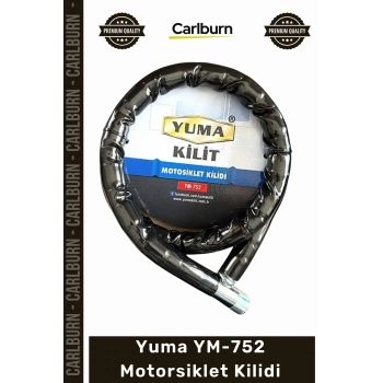 #Kilit Anahtarlı Körüklü Siyah 120cm 22mm Çelik Bilyalı Dişli Sistem YM752 Motorsiklet Kilidi