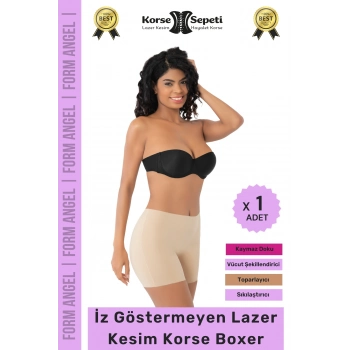 #Korse İz Göstermeyen Kaymaz Basen Toparlayıcı Şekillendiren Lazer Kesim Korse Boxer - 1 Adet