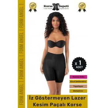 #Korse İz Yapmayan Kaymayı Önleyen Toparlayıcı Sıkılaştıran Lazer Kesim Paçalı Korse - 1 Adet