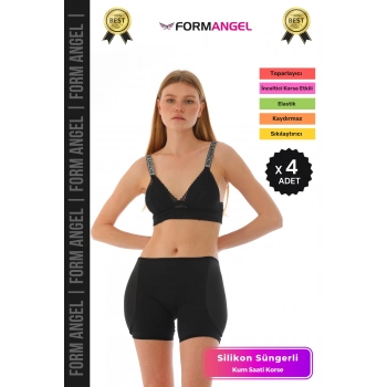 #Korse Silikon Süngerli Basen Dolgulu Korse Kum Saati Şekillendirici Dolgunlaştırıcı Korse - 4 Adet