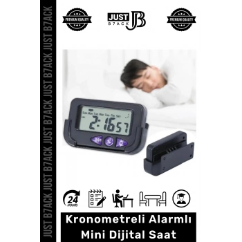 #KronometreliSaat Alarmlı Öğrenci Ders Pilli Sabitlenebilir Yapışkanlı Kronometre Mini Dijital Saat