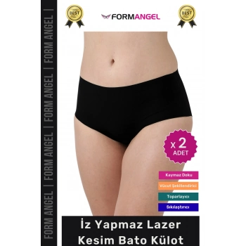 #Külot Lazer Kesim İz Göstermez Kaymayı Önleyen Doku 2 Beden Küçülten Hayalet Bato Külot - 2 Adet