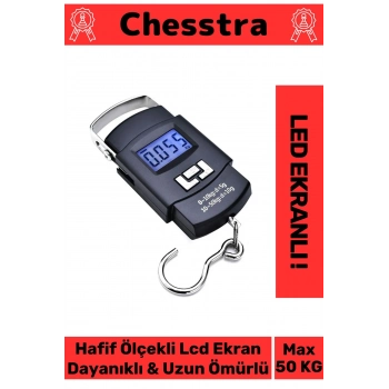 Lcd Ekran Seyahat Bavul Ağırlık El Terazi Dijital Çok Amaçlı Taşınabilir Askılı Pilli Bagaj Tartısı