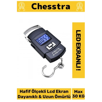 Lcd Ekran Seyahat Bavul Ağırlık El Terazi Dijital Çok Amaçlı Taşınabilir Askılı Pilli Bagaj Tartısı