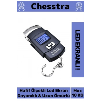 Lcd Ekran Seyahat Bavul Ağırlık El Terazi Dijital Çok Amaçlı Taşınabilir Askılı Pilli Bagaj Tartısı