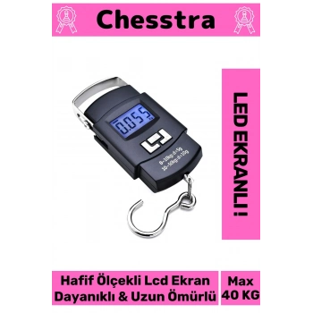 Lcd Ekran Seyahat Bavul Ağırlık El Terazi Dijital Çok Amaçlı Taşınabilir Askılı Pilli Bagaj Tartısı