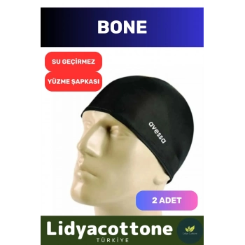 Likralı Silikon Havuz Ve Deniz Yüzücü Deniz Havuz Bonesi Su Geçirmez Yüzme Şapkası 2li Set