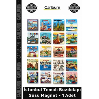 #Magnet Hediyelik Turistik Şehir Tasarımı Kaliteli Canlı İstanbul Temalı Buzdolapı Süsü Magnet