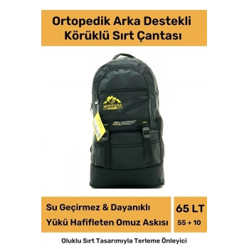 Ortopedik Su Geçirmez Konfor Modeli Fermuarlı Büyük Boy Çok Gözlü Bölmeli Kamp Outdoor Sırt Çantası