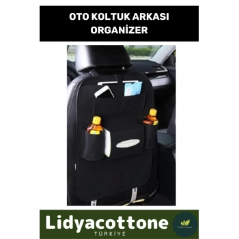 Oto Koltuk Arkası Organizer Araç İçi Organizeri Keçe Dayanıklı Üretim Pratik Sökülüp Takılır