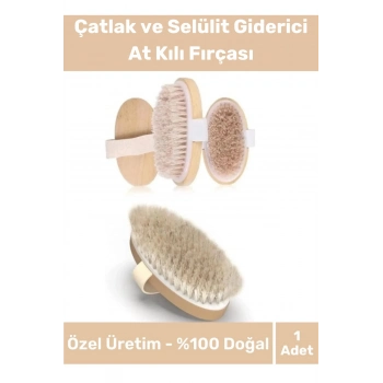 Özel Seri %100 Doğal Cilt Bakım Selülit Çatlak Giderici At Kılı Banyo Fırçası Kuru Masaj Aleti